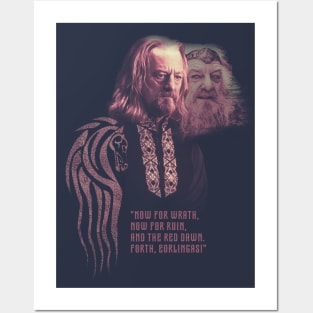 LOTR Théoden King "Forth Eorlingas!" Posters and Art